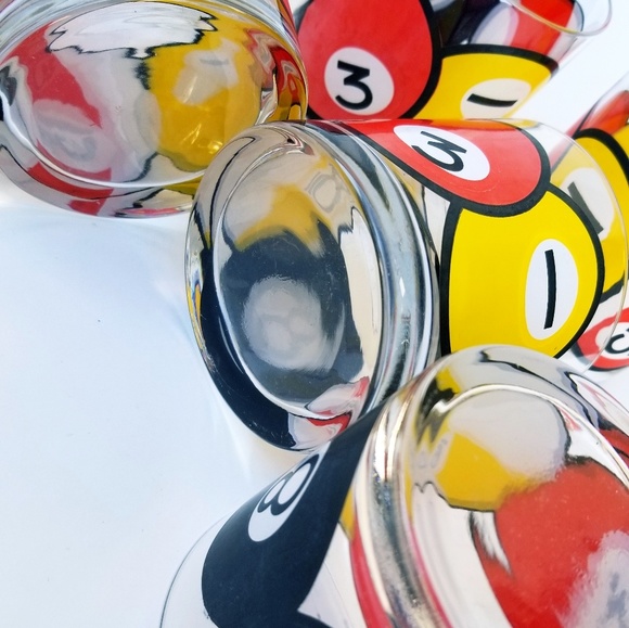 Mid century double old fashioned glasses, set of 6 - Picture 3 of 4